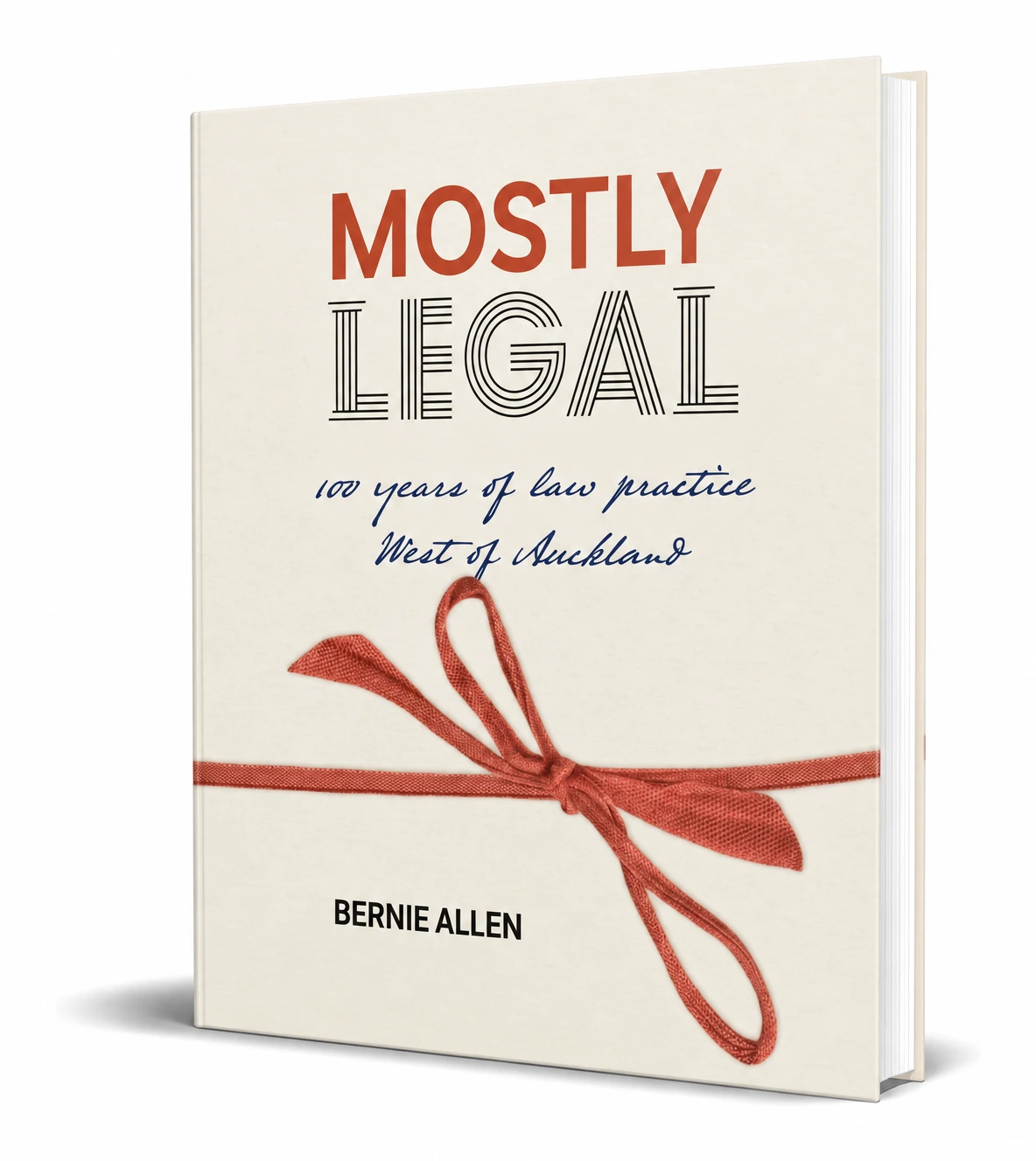 Mostly Legal – softcover, standing upright